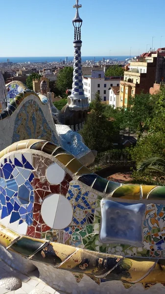 Barselona, İspanya 'da Park Guell