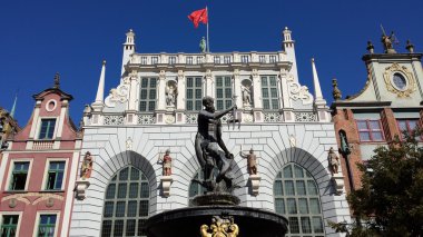 Artus mahkeme, Neptün ün çeşme Gdansk, Polonya