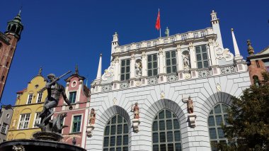 Artus mahkeme, Neptün ün çeşme Gdansk, Polonya