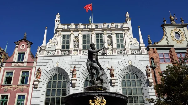 Artus mahkeme, Neptün ün çeşme Gdansk, Polonya