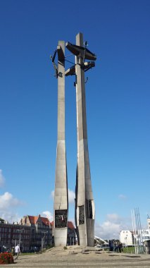 Anıt düşmüş Tersanesi işçi Gdansk, Polonya