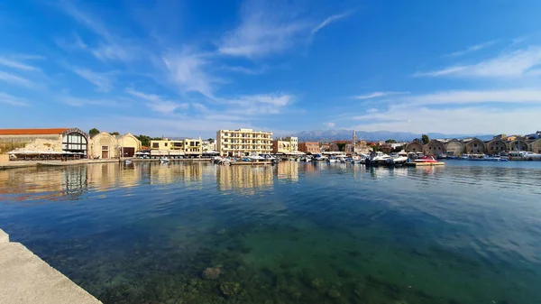 Oude Venetiaanse Haven Van Chania Kreta Griekenland — Stockfoto