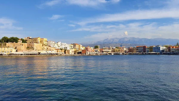 Antiguo Puerto Veneciano Chania Creta Grecia Imagen De Stock