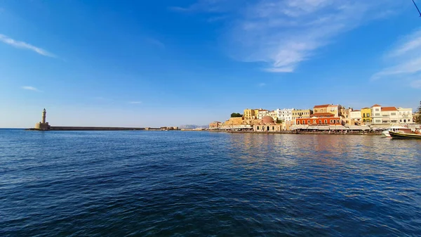 Antiguo Puerto Veneciano Chania Creta Grecia Imagen De Stock