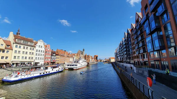 Gdansk Polônia Agosto 2019 Uma Visão Clássica Cidade Velha Gdansk — Fotografia de Stock