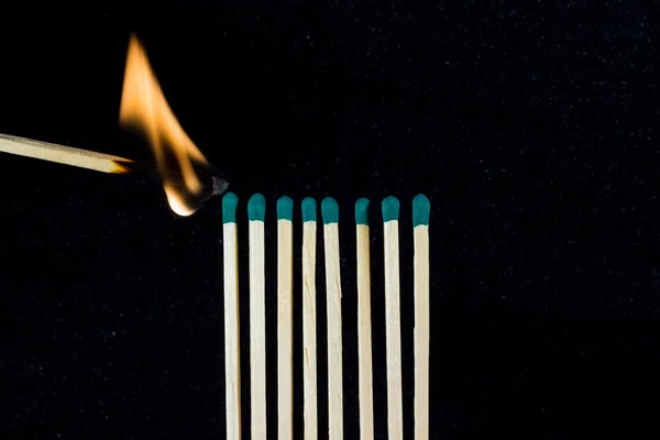 Wooden matches on a background — Stock Photo, Image