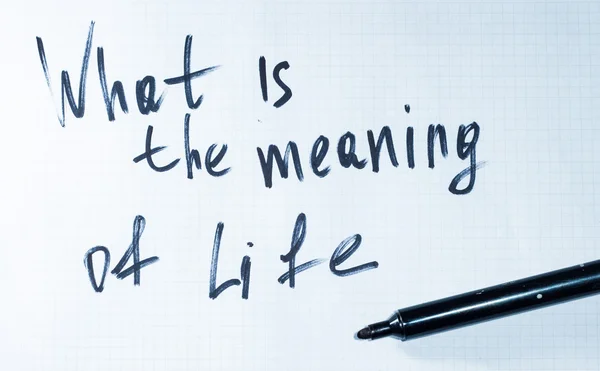 Что такое смысл жизни? — стоковое фото