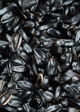 Ayçiçeği tohumları Tahta bir masada