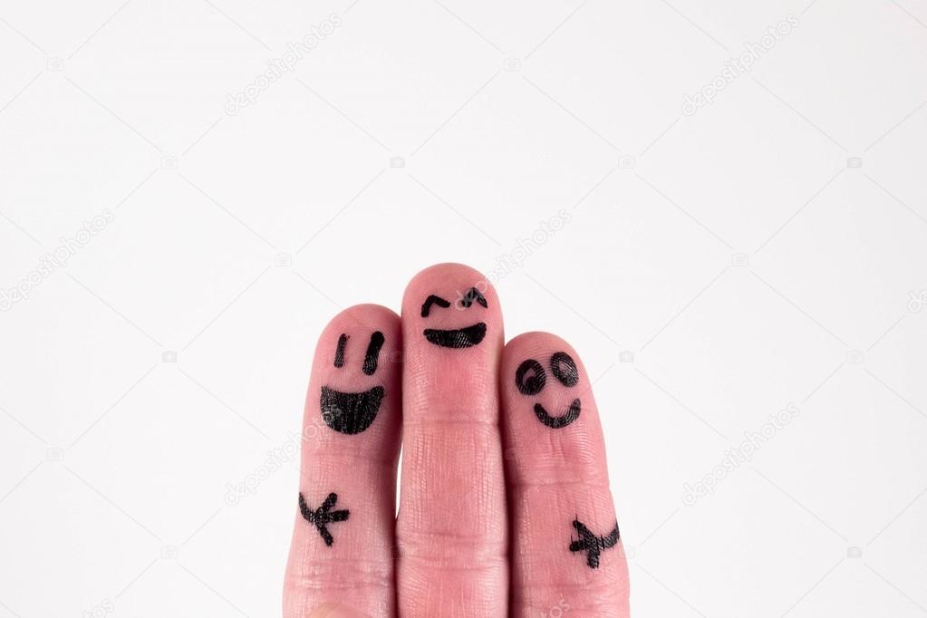 three fingers,, three old friends
