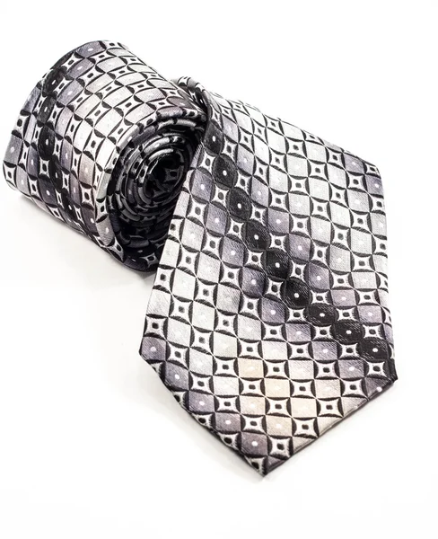 Checkered krawat zwinięte w piłkę — Zdjęcie stockowe