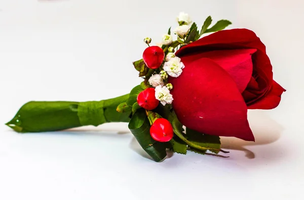 Ramo de boda de rosas rojas — Foto de Stock