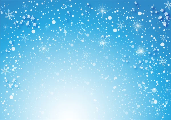 Snowy blue background — Stock Vector