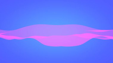 Mavi arkaplanda soyut pembe dalgalar