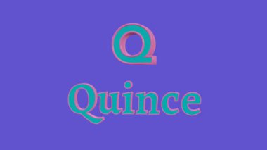 Dönen üç boyutlu karakterler Q ve Quince, lavanta arkaplanına karşı deniz mavisi ve pembe, animasyon dersleri için pürüzsüz salınım döngüsü. 3B görüntüleme