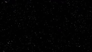 Siyah zemin üzerinde beyaz gürültü tanecikleri ve parçacıklar