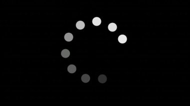 Siyah arkaplan ile dijital arayüzde canlandırma yüklenmesinin şaşırtıcı hareketi