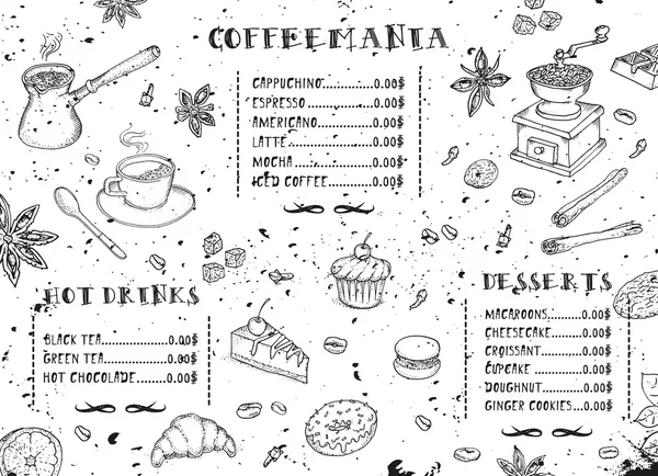 stock vector Coffee restaurant brochure