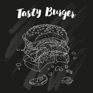 Isırıldı lezzetli Burger