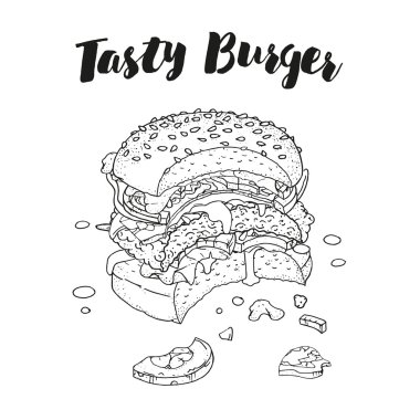 Isırıldı lezzetli Burger