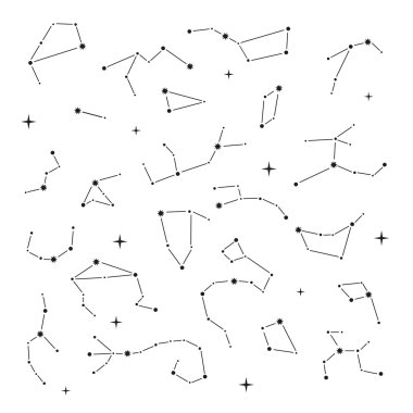 Takımyıldızı. Küme doodle.
