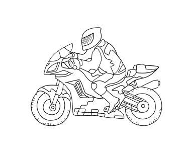 motorlu bisiklet kroki.