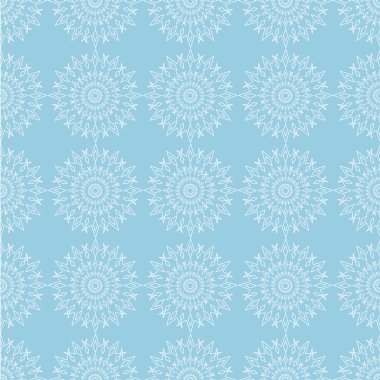 Kar taneleriyle kusursuz desen.