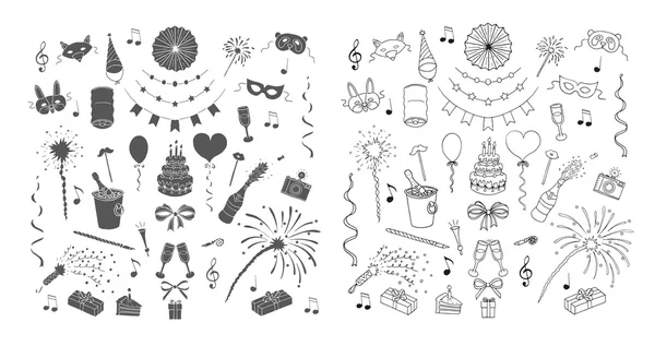 Elementos de diseño de fiesta y celebración . — Vector de stock