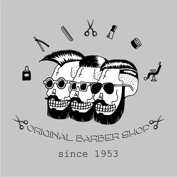 Barbeiro original loja —  Vetores de Stock