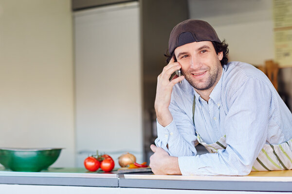 entrepeneur making phone call