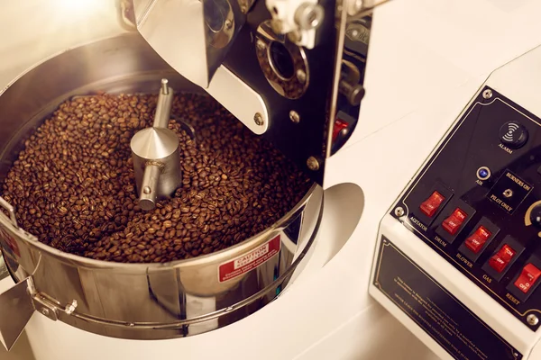 咖啡烘焙控制面板的装置 — 图库照片