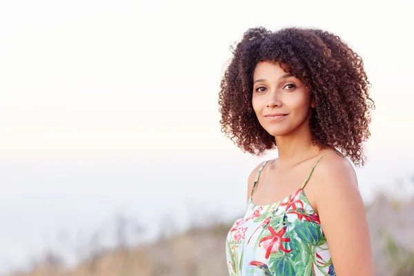 Beautiful woman outdoors — Stock Photo, Image