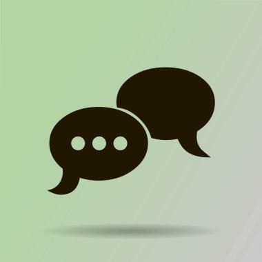 Sohbet simgesi düz tasarım