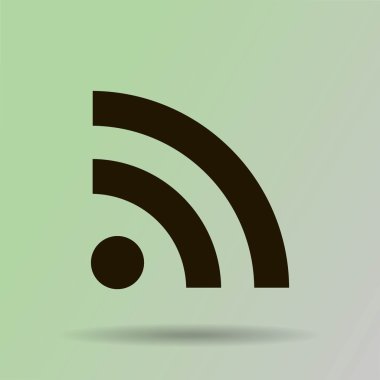 Kablosuz simgesi düz tasarım 