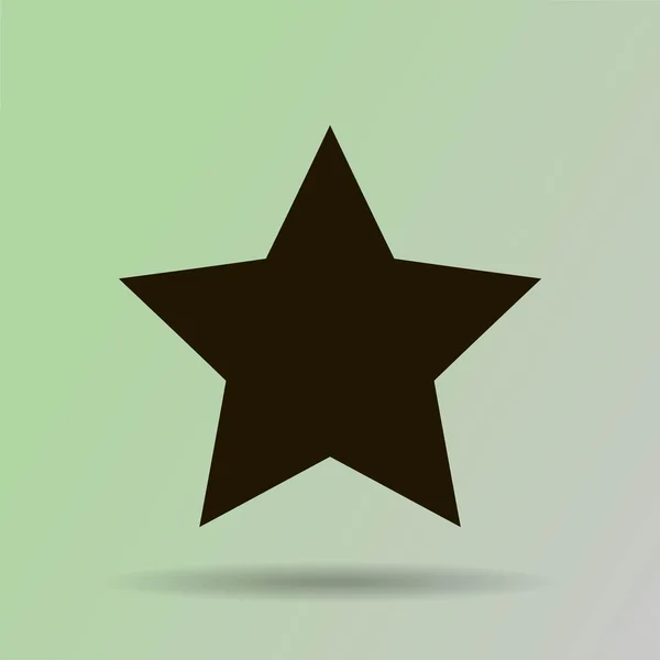 Komünist yıldız simgesi düz tasarım — Stok Vektör