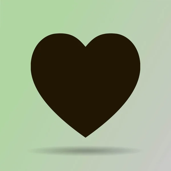 Icône coeur signe d'amour — Image vectorielle