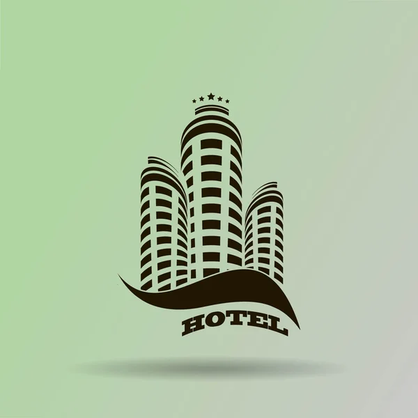 Hotel pictogram plat ontwerp — Stockvector