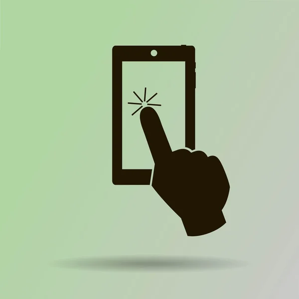 Icône écran tactile — Image vectorielle
