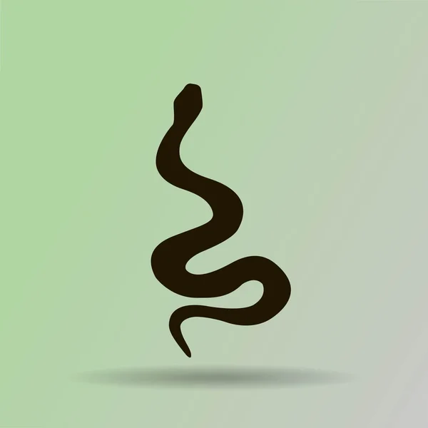 Icono de símbolo de serpiente — Vector de stock