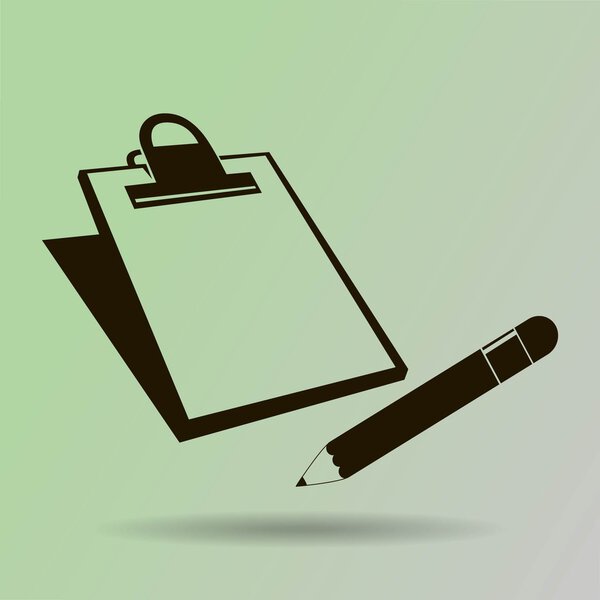 pen and page icon background 