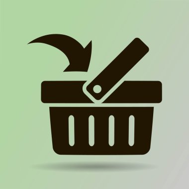 alışveriş sepeti simgesini arka plan 