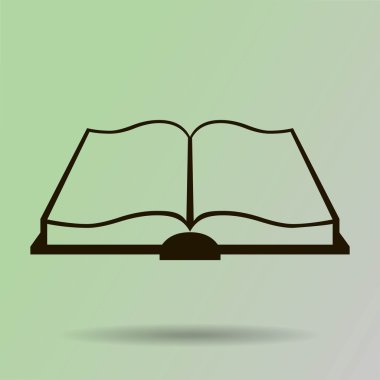 Kitap simgesini arka plan 