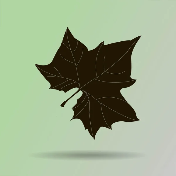Icône feuille d'érable — Image vectorielle