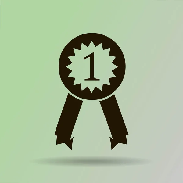 Vainqueur icône Badge — Image vectorielle