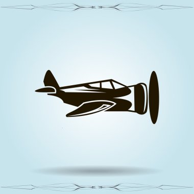 uçak simgesi illüstrasyon