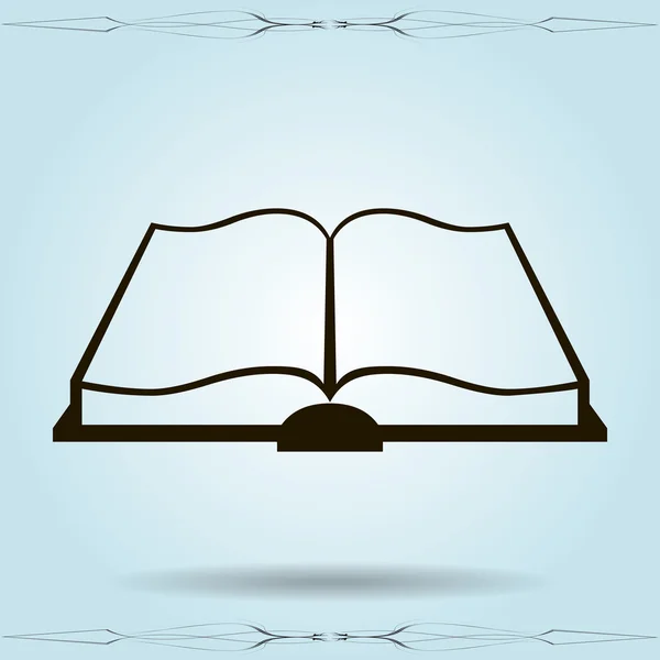 Ilustración libro icono — Vector de stock