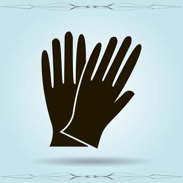 Work gloves icon — Stock Vector