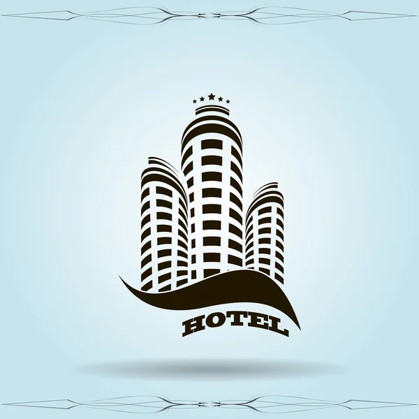 Hotel ikona ilustracja — Wektor stockowy
