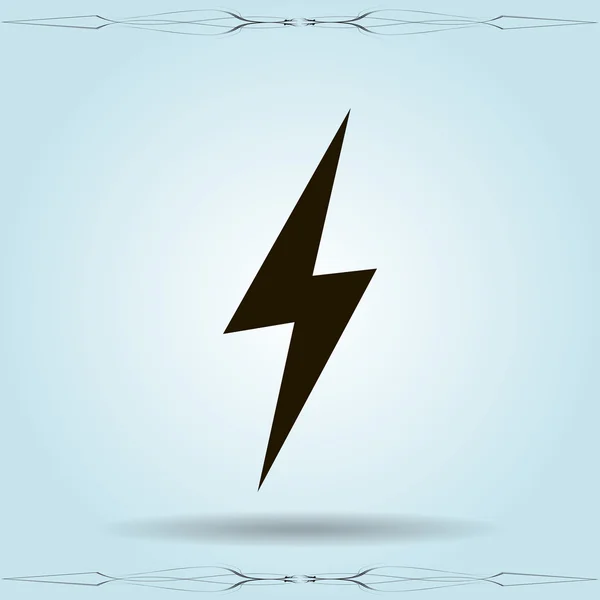 Lightning ikon illustration — Stock vektor