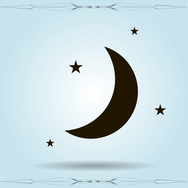 Moon & stars icon
