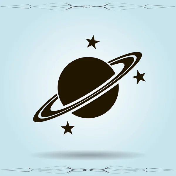 Obrázek ikony planety — Stockový vektor